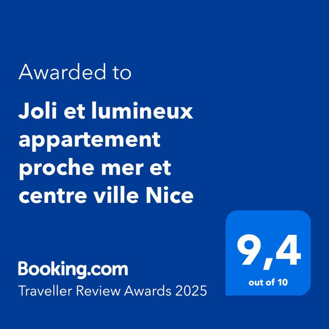 Joli Et Lumineux Appartement Proche Mer Et Centre Ville Nisa Exterior foto